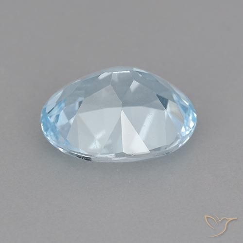 9,17 ctw natürlicher Himmerlblau Topas, Oval, VVS-VS