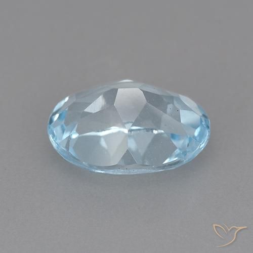 9,17 ctw natürlicher Himmerlblau Topas, Oval, VVS-VS