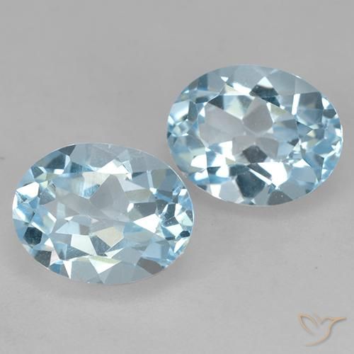 5.00 ct natürliche Himmerlblau Topas-Edelsteine, Oval, VVS