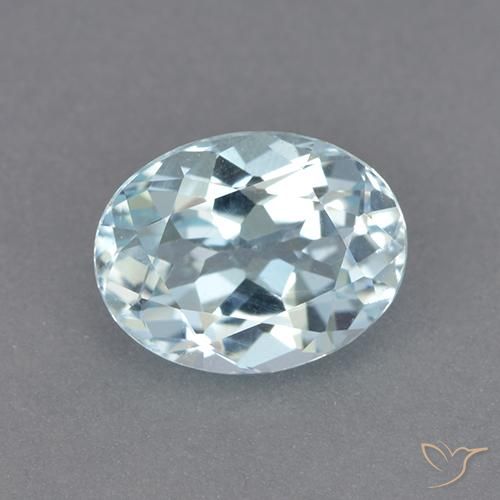 2.36ct Natürlicher Himmerlblau Topas, Oval, VVS-VS