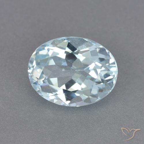 9,17 ctw natürlicher Himmerlblau Topas, Oval, VVS-VS