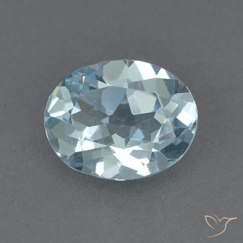 2.24ct Natürlicher Himmerlblau Topas, Oval, VVS-VS