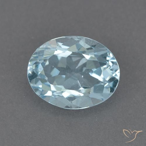2.36ct Natürlicher Himmerlblau Topas, Oval, VVS-VS