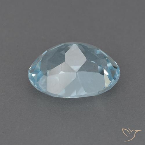 9,17 ctw natürlicher Himmerlblau Topas, Oval, VVS-VS