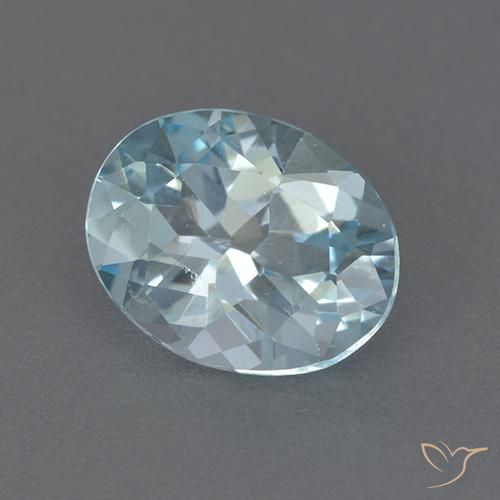 2.22ct Natürlicher Himmerlblau Topas, Oval, VVS-VS