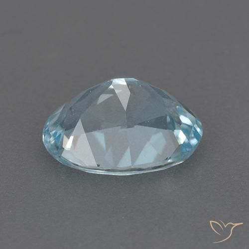 9,17 ctw natürlicher Himmerlblau Topas, Oval, VVS-VS