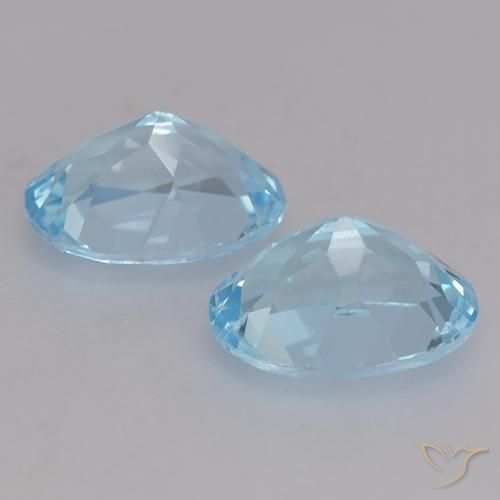 2.21 ct natürliche Himmerlblau Topas-Edelsteine, Oval, VVS-VS