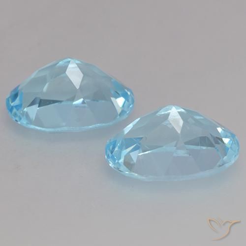 2.21 ct natürliche Himmerlblau Topas-Edelsteine, Oval, VVS-VS