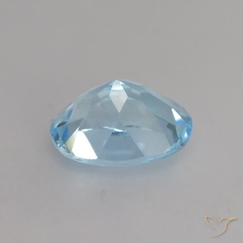9,17 ctw natürlicher Himmerlblau Topas, Oval, VVS-VS