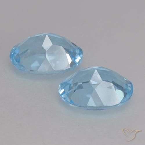 2.13 ct natürliche Himmerlblau Topas-Edelsteine, Oval, VVS-VS
