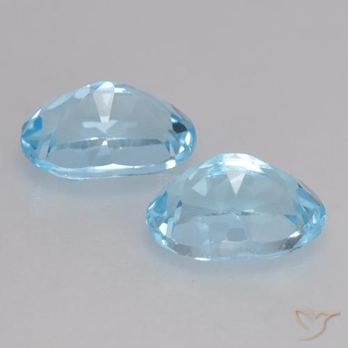 2.17 ct natürliche Himmerlblau Topas-Edelsteine, Oval, VVS-VS