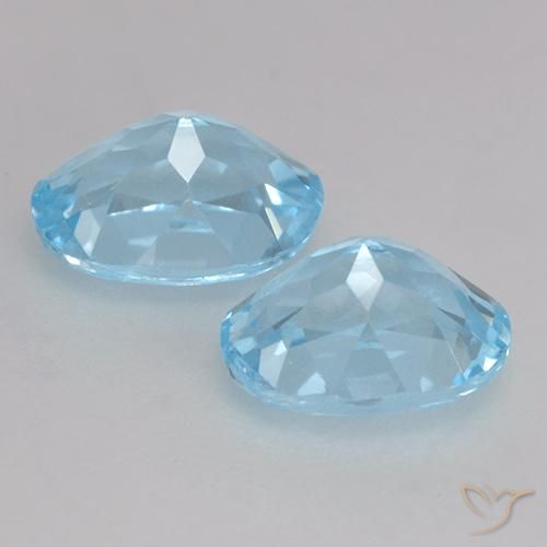 2.47 ct natürliche Himmerlblau Topas-Edelsteine, Oval, VVS-VS