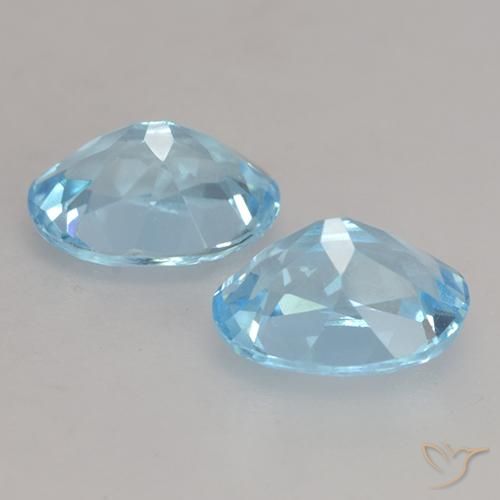 2.30 ct natürliche Himmerlblau Topas-Edelsteine, Oval, VVS-VS