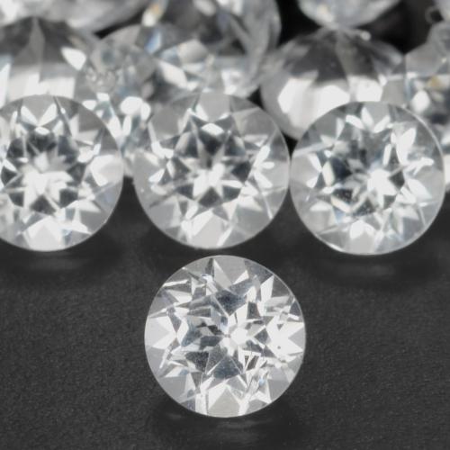 9,17 ctw natürlicher Weiß Topas, Runden, VS