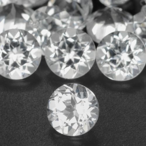 9,17 ctw natürlicher Weiß Topas, Runden, VS