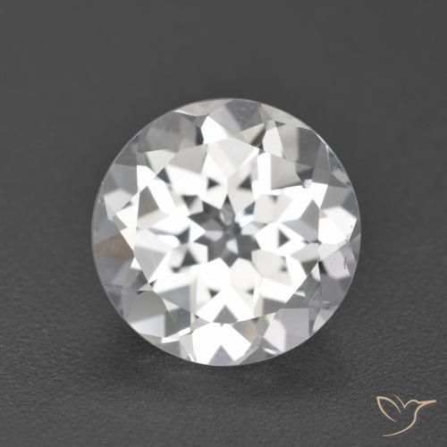 3.92ct Natürlicher Weiß Topas, Runden, VVS