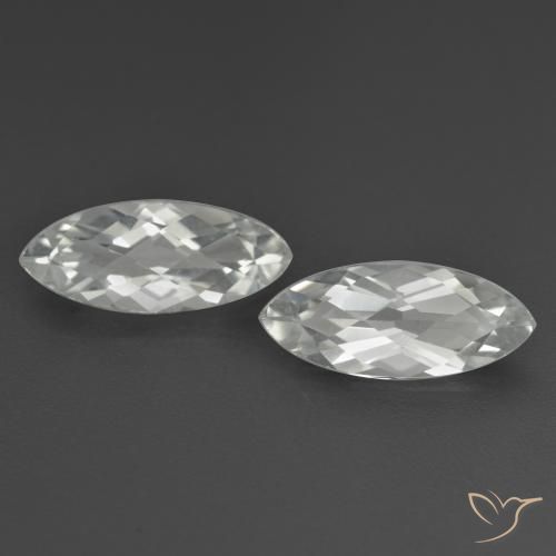 3.41ctw Natürlicher Weiß Topas, Marquise, VS