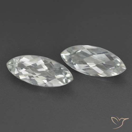3.41 ct natürliche Weiß Topas-Edelsteine, Marquise, VS