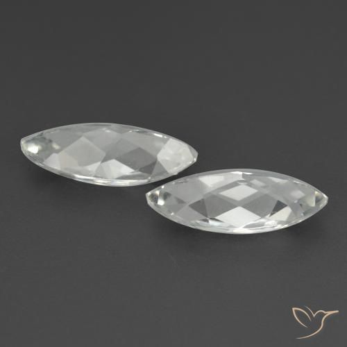 3.41 ct natürliche Weiß Topas-Edelsteine, Marquise, VS