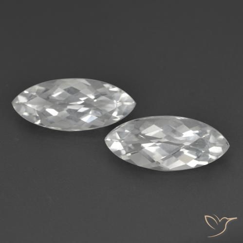 3.35ctw Natürlicher Weiß Topas, Marquise, VS