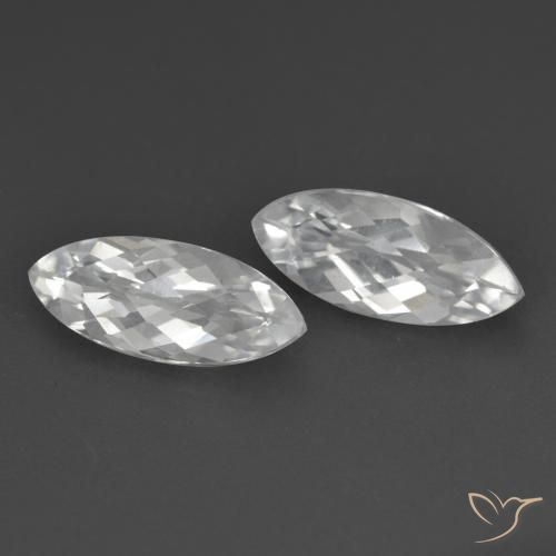 3.35 ct natürliche Weiß Topas-Edelsteine, Marquise, VS