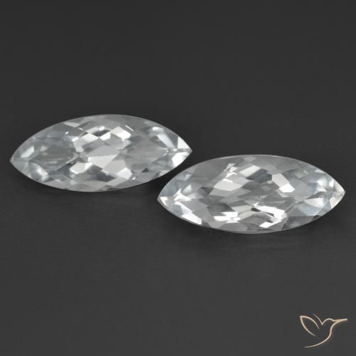 3.40ctw Natürlicher Weiß Topas, Marquise, VS