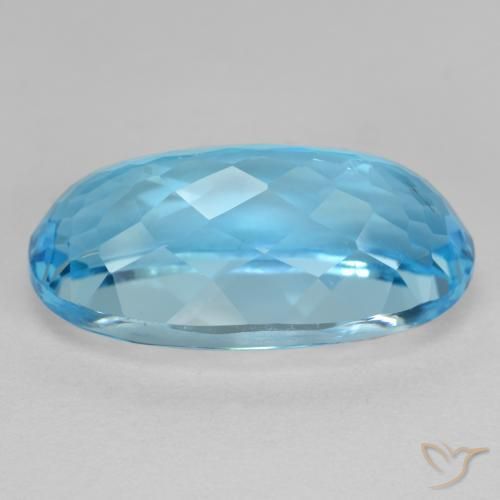 9,17 ctw natürlicher Swiss Blue Topas, Oval, VS