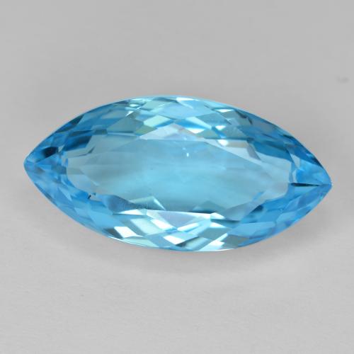 13,41 ctw natürlicher blauer Topas, Marquise, VVS-VS