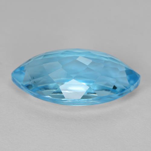 13,41 ctw natürlicher blauer Topas, Marquise, VVS-VS