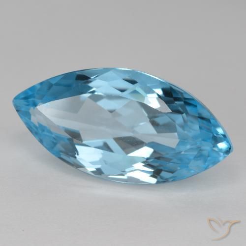 9,17 ctw natürlicher Swiss Blue Topas, Marquise, VVS-VS