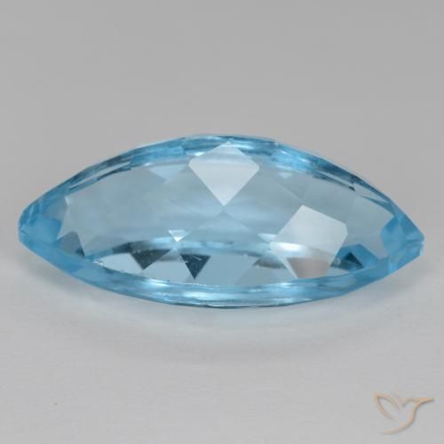 9,17 ctw natürlicher Swiss Blue Topas, Marquise, VVS-VS