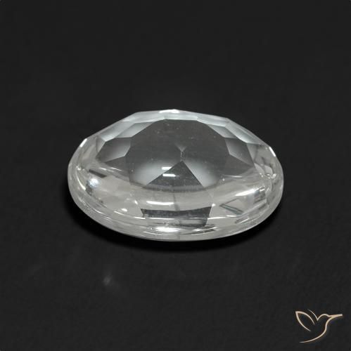 9,17 ctw natürlicher Weiß Topas, Oval, Transparent