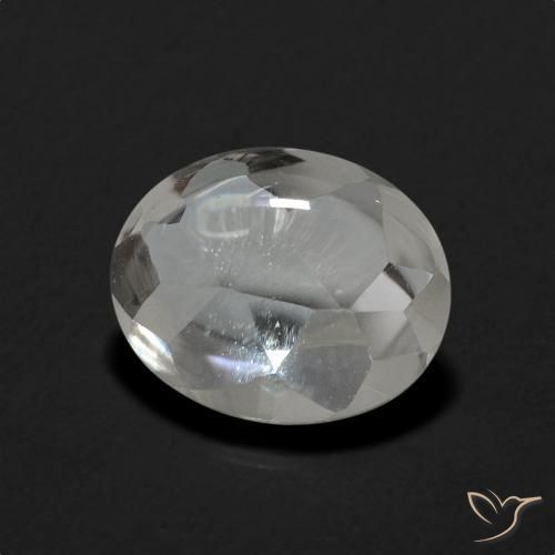 9,17 ctw natürlicher Weiß Topas, Oval, Transparent
