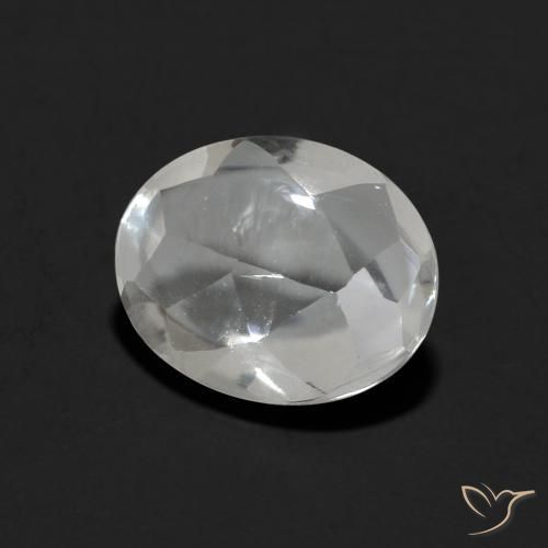 9,17 ctw natürlicher Klares Weiß Topas, Oval, Transparent