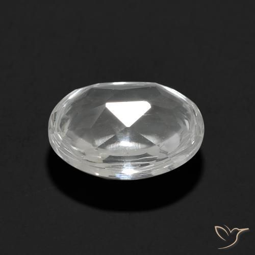 9,17 ctw natürlicher Klares Weiß Topas, Oval, Transparent