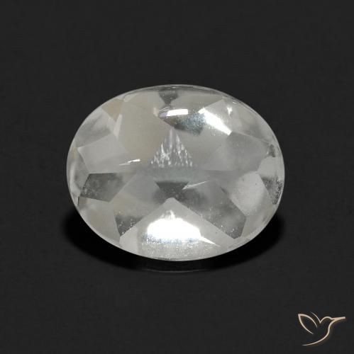 3.46ct Natürlicher Klares Weiß Topas, Oval, Transparent
