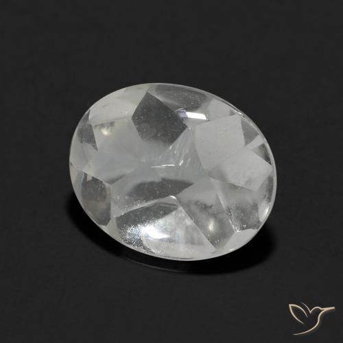 9,17 ctw natürlicher Klares Weiß Topas, Oval, Transparent