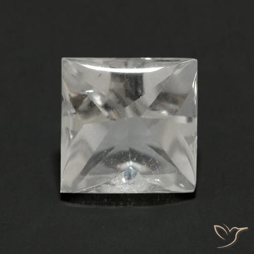 2.32ct Natürlicher Klares Weiß Topas, Quadrat, Transparent