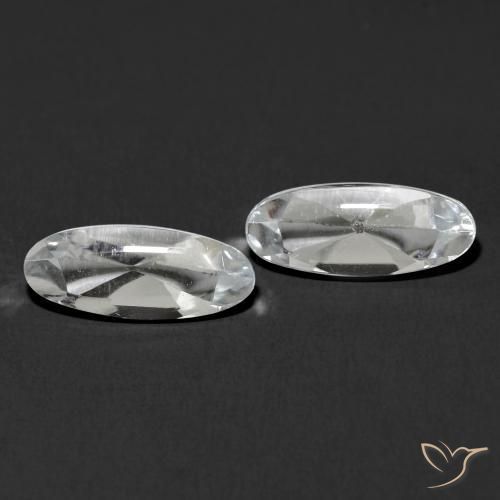 2.55 ct natürliche Klares Weiß Topas-Edelsteine, Oval, Transparent