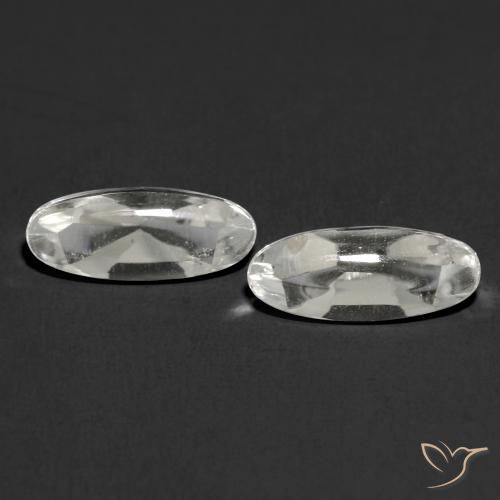 2.60ctw Natürlicher Klares Weiß Topas, Oval, Transparent