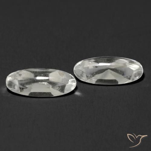 2.60 ct natürliche Klares Weiß Topas-Edelsteine, Oval, Transparent