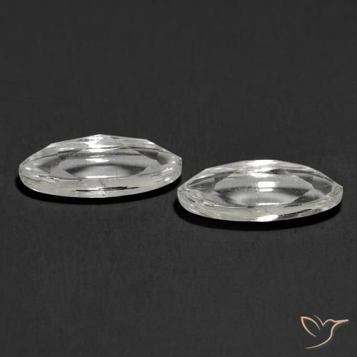 2.60 ct natürliche Klares Weiß Topas-Edelsteine, Oval, Transparent