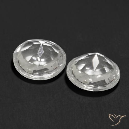 1.99 ct natürliche Weiß Topas-Edelsteine, Runden, Transparent