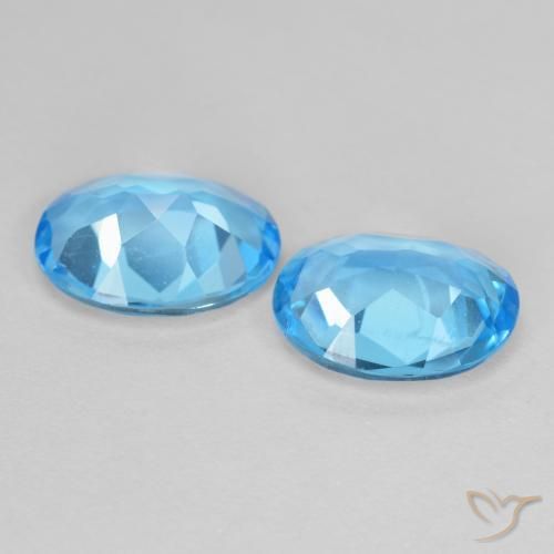 3.85 ct natürliche Himmerlblau Topas-Edelsteine, Oval, VS