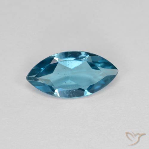1.01ct Natürlicher London Blau Topas, Marquise, VS