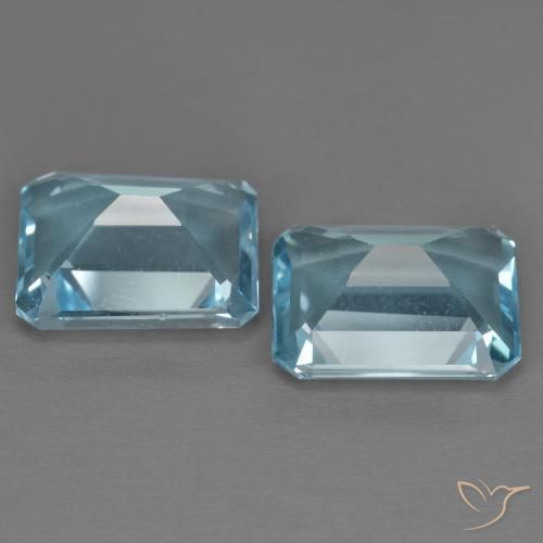 6.99 ct natürliche Himmerlblau Topas-Edelsteine, Oktagonschliff, VVS-VS