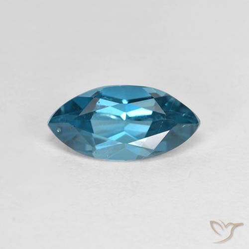 1.35ct Natürlicher London Blau Topas, Marquise, VS, Photo A