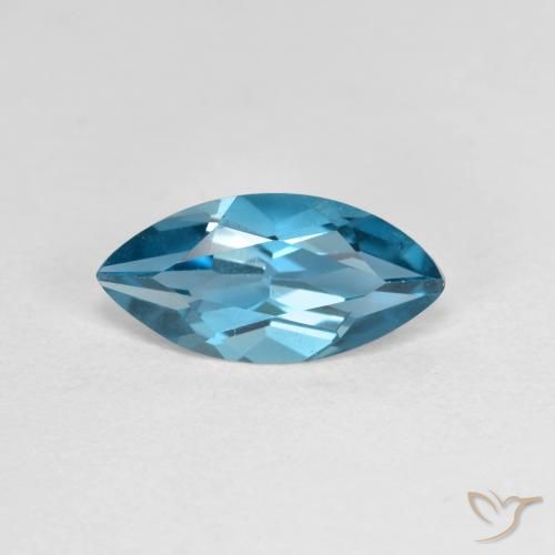 1.22ct Natürlicher London Blau Topas, Marquise, VVS-VS
