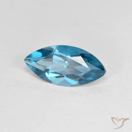 9,17 ctw natürlicher London Blau Topas, Marquise, VVS-VS