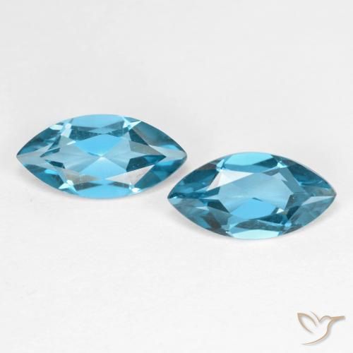 2.28 ct natürliche London Blau Topas-Edelsteine, Marquise, VS